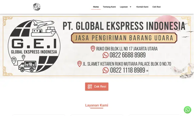 PT Global Ekspress Indonesia - Delivery Tracking App
